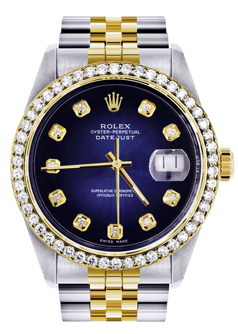 rolex diamond datejust mens watch 16233 g|Rolex reference number 16233.